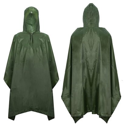 LOOGU Multi Functional Rain poncho PVC Coating Unisex Super Tree Camo