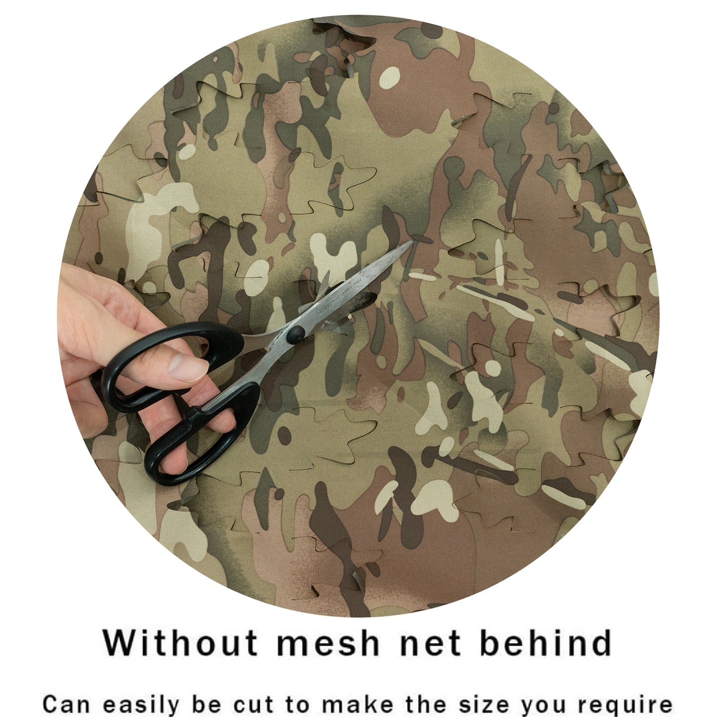 LOOGU Oak Leaves Cutting Tactical Camo Netting With Polyester DTY 190T