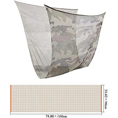 LOOGU Camouflage Netting, Tactical Mesh Net Camo Scarf for Wargame,Sports & Other Outdoor Activities