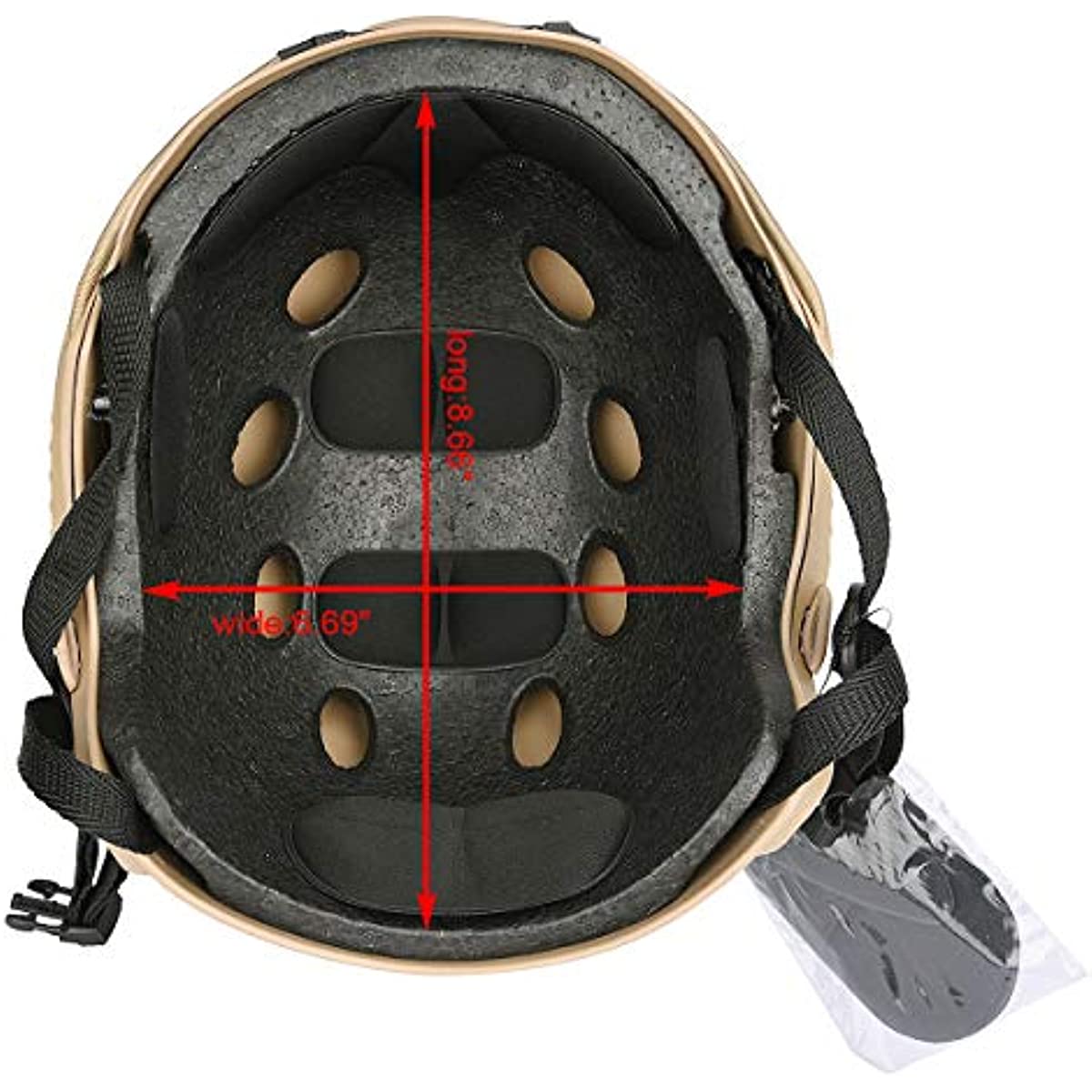 LOOGU Airsoft Helmet, Fast PJ Type Bump Tactical Combat Protective Gear for Outdoor Activities with 12-in-1 Face Mask