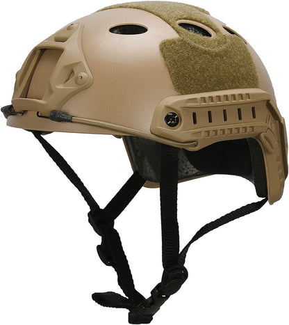 LOOGU Airsoft Helmet, Fast PJ Type Bump Tactical Combat Protective Gear for Outdoor Activities with 12-in-1 Face Mask