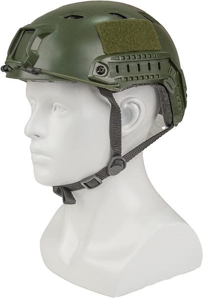 LOOGU Airsoft Helmet, Fast BJ Type Bump Tactical Combat Protective Gear for Outdoor Activities with 12-in-1 Face Mask