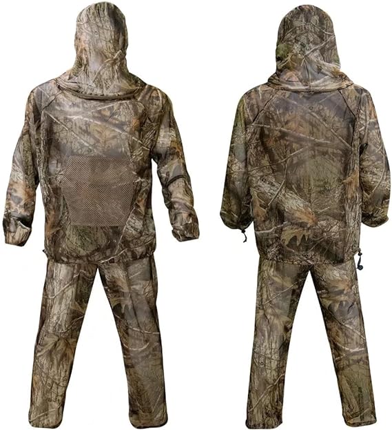 LOOGU Mosquito Suits, Net Bug Pants & Jacket Hood Sets - Ultra-fine Mesh - with Fishing, Hiking, Camping and Gardening