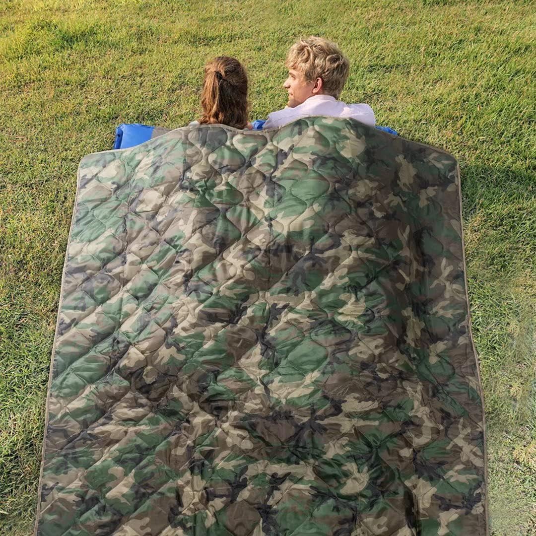 LOOGU – couverture camouflage Woobie imperméable, doublure de poncho pour le camping en plein air, la randonnée, la chasse, la survie, la randonnée, le pique-nique 