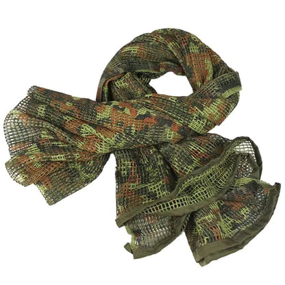 LOOGU Camouflage Netting, Tactical Mesh Net Camo Scarf for Wargame,Sports & Other Outdoor Activities