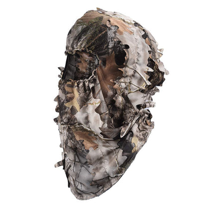 LOOGU Hunting Headgear With Leaves Super Tree Camo