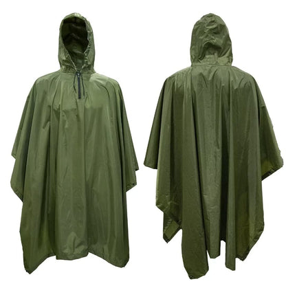 LOOGU Multi Functional Rain poncho PVC Coating Unisex Super Tree Camo