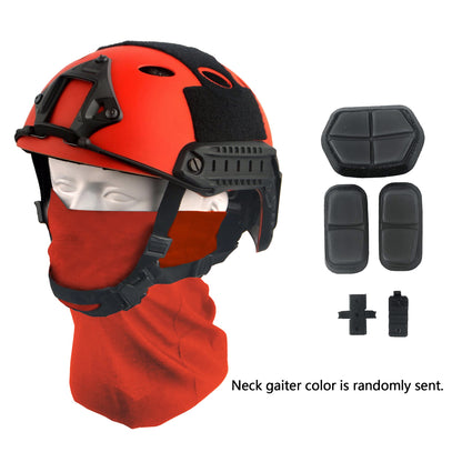 LOOGU Fast PJ Base Jump Casque militaire avec couvre-chef 12 en 1