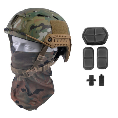 LOOGU Casque militaire Fast BJ Base Jump avec couvre-chef 12 en 1