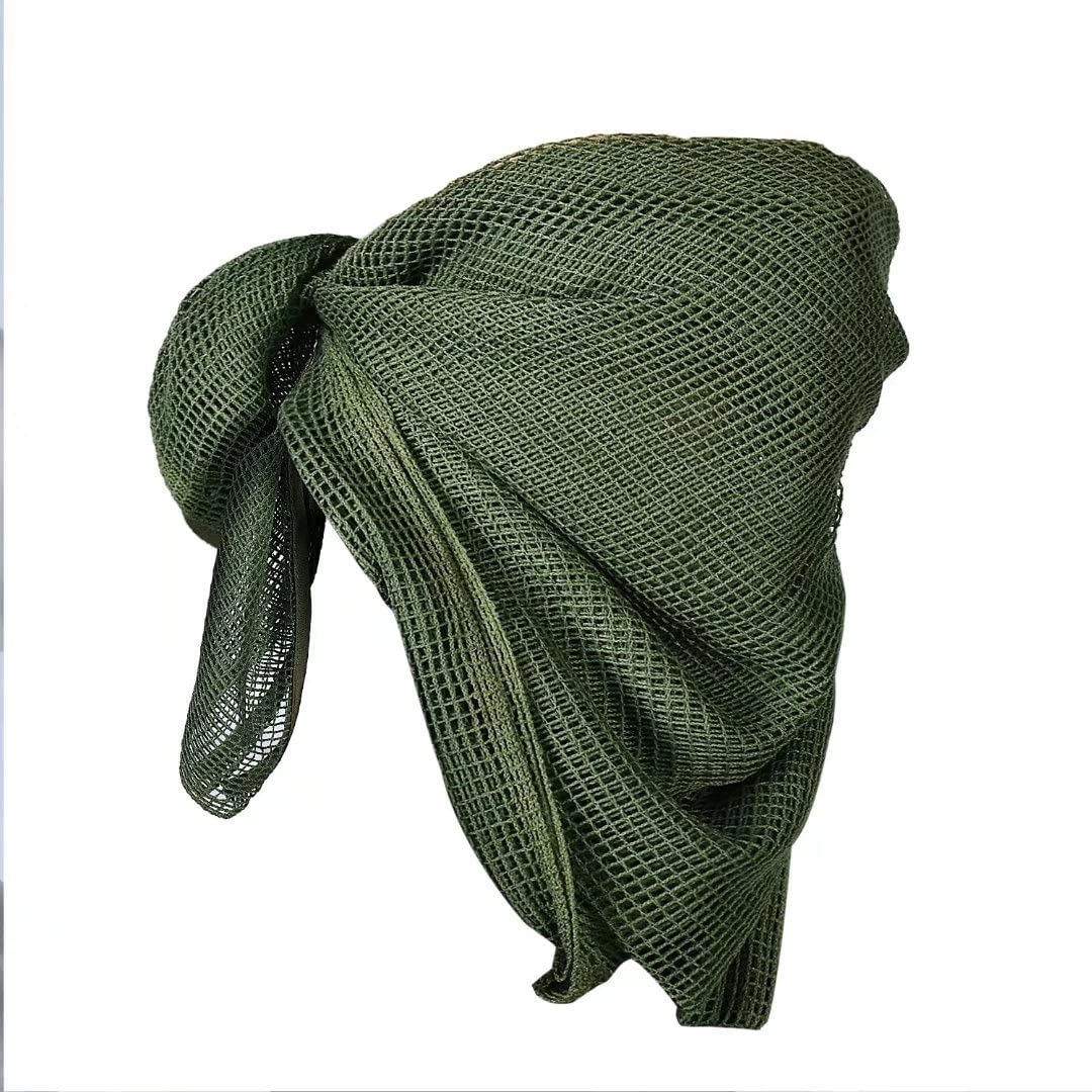 LOOGU Camouflage Netting, Tactical Mesh Net Camo Scarf for Wargame,Sports & Other Outdoor Activities