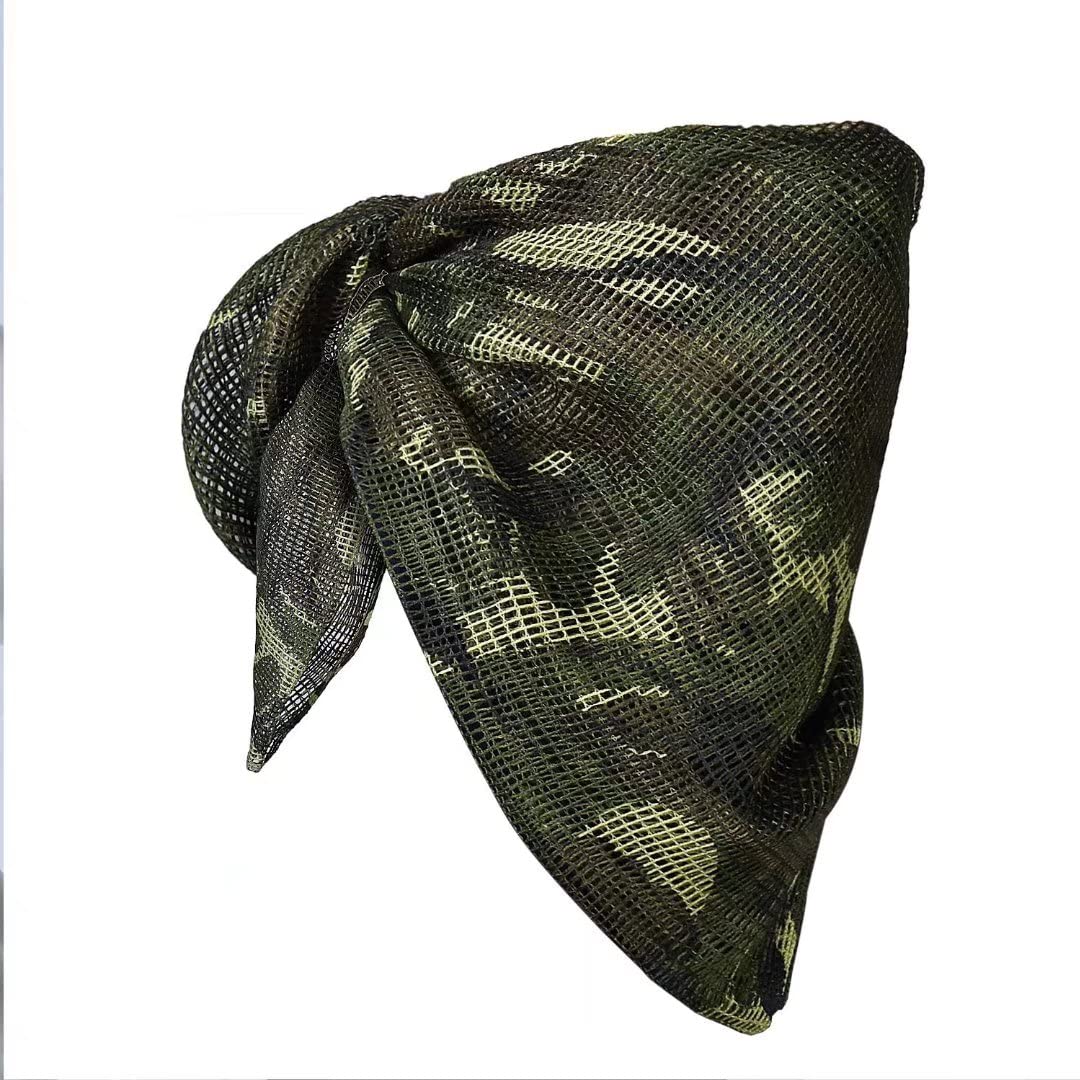 LOOGU Camouflage Netting, Tactical Mesh Net Camo Scarf for Wargame,Sports & Other Outdoor Activities