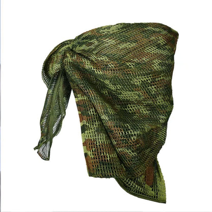 LOOGU Camouflage Netting, Tactical Mesh Net Camo Scarf for Wargame,Sports & Other Outdoor Activities