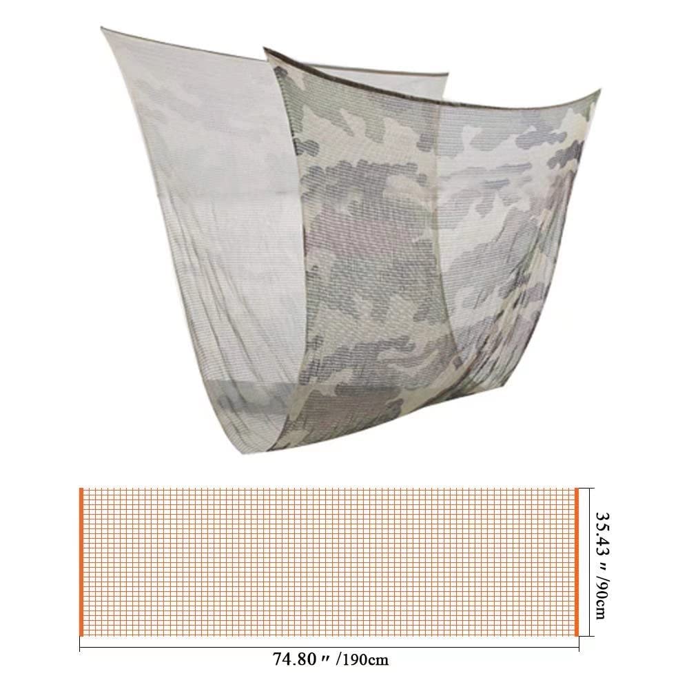 LOOGU Camouflage Netting, Tactical Mesh Net Camo Scarf for Wargame,Sports & Other Outdoor Activities