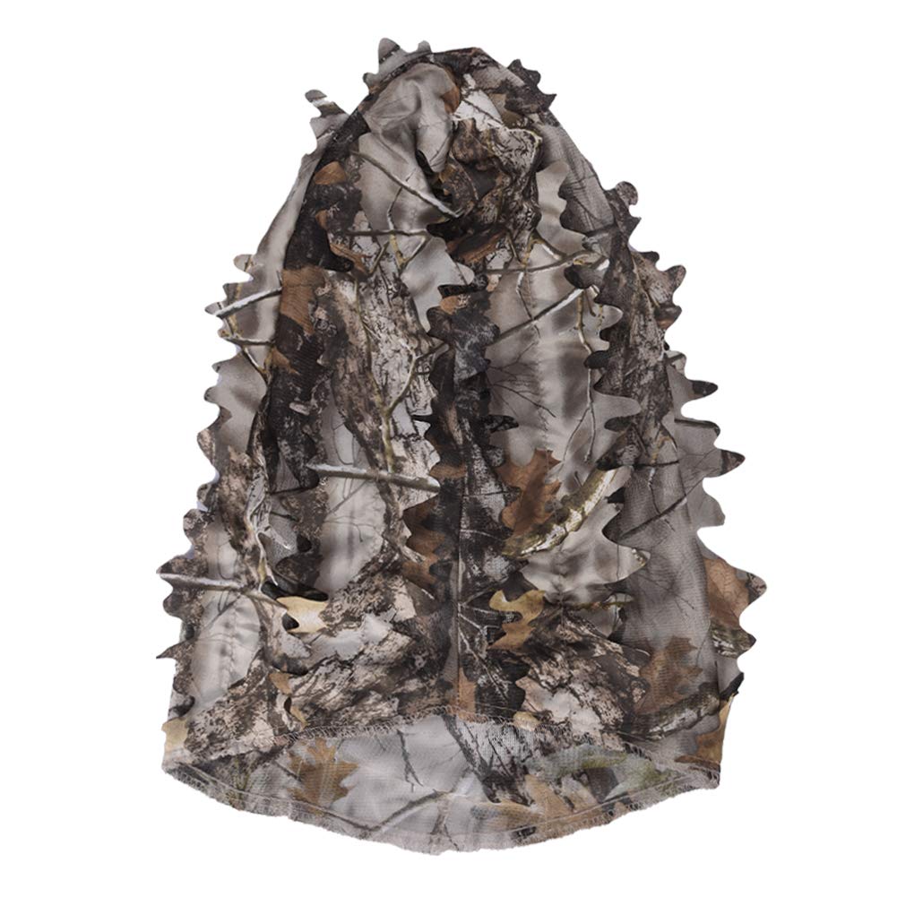 LOOGU Hunting Headgear With Leaves Super Tree Camo