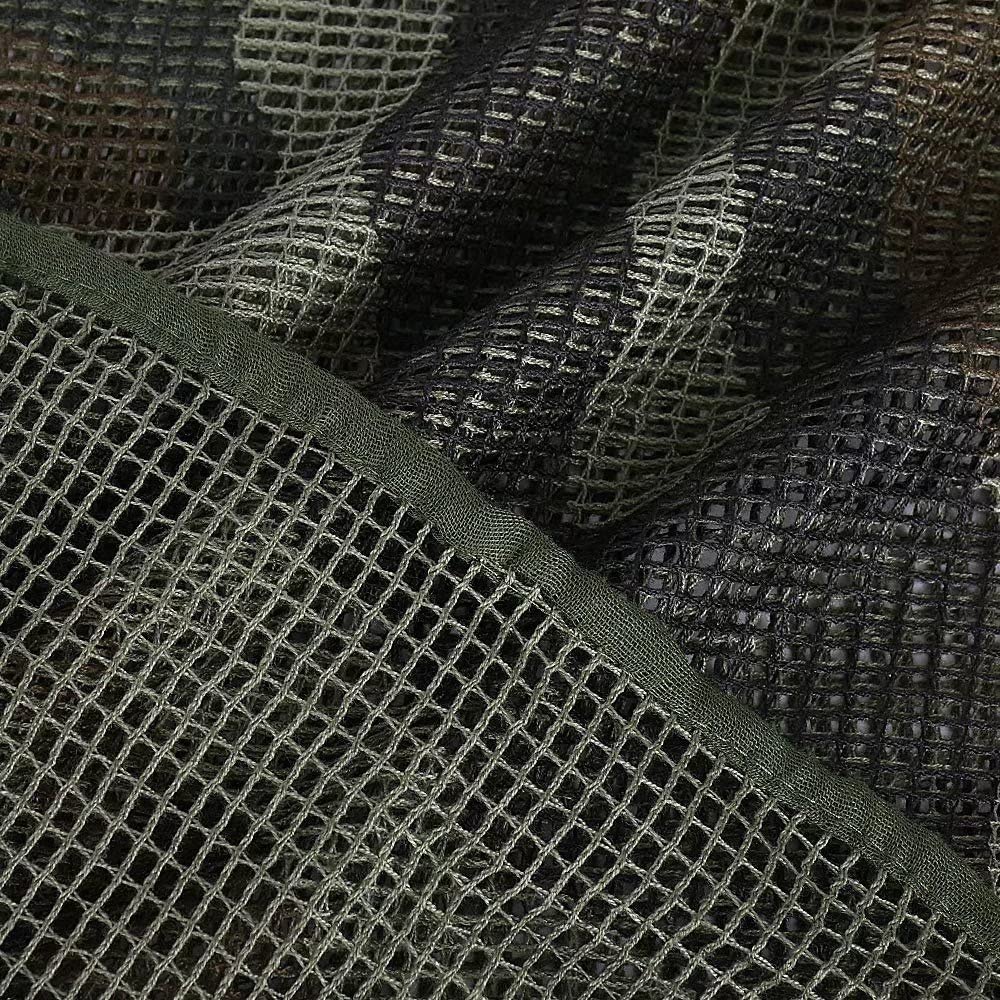 LOOGU Camouflage Netting, Tactical Mesh Net Camo Scarf for Wargame,Sports & Other Outdoor Activities