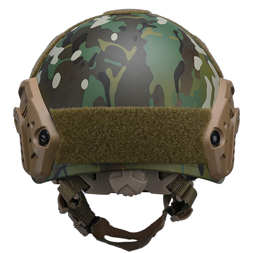 LOOGU Fast MH Base Jump Military Helmet with 12-in-1 Headwear