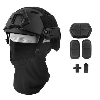 LOOGU Fast PJ Base Jump Casque militaire avec couvre-chef 12 en 1