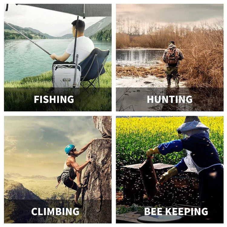 LOOGU Combinaisons anti-moustiques, pantalons anti-moustiques et veste à capuche – Maille ultra fine – pour la pêche, la randonnée, le camping et le jardinage…