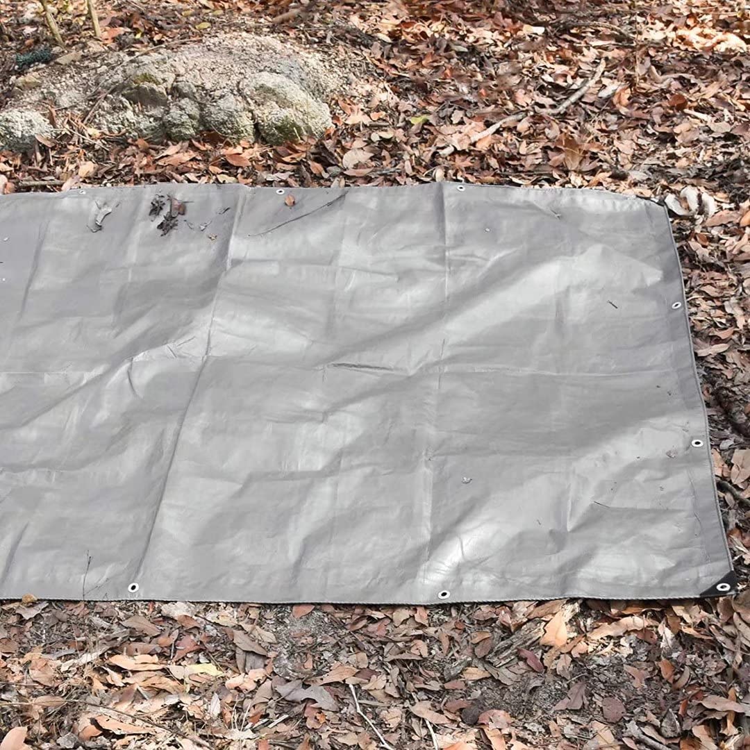 LOOGU Heavy Duty Waterproof Tarp, Bionic Tree Camo Multi Purpose Poly Cover